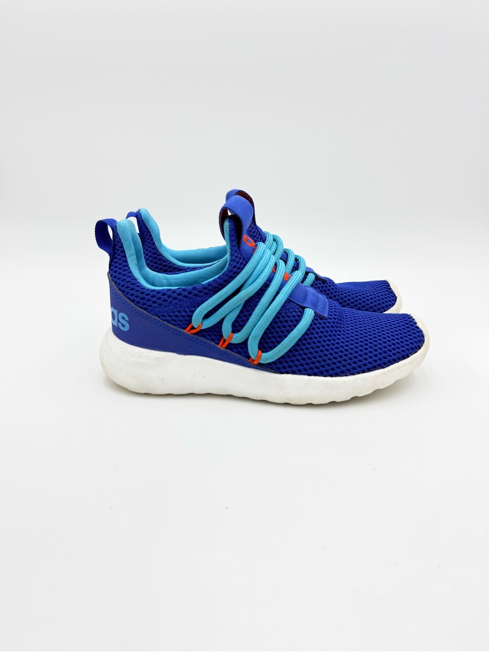 Adidas Kids Mesh Sneakers in Royal Blue and Aqua